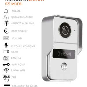 SZ-1 Tuya Kameralı Akıllı Kapı Zili